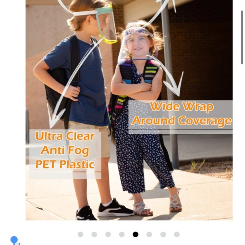 Face shields anti fog face Mask